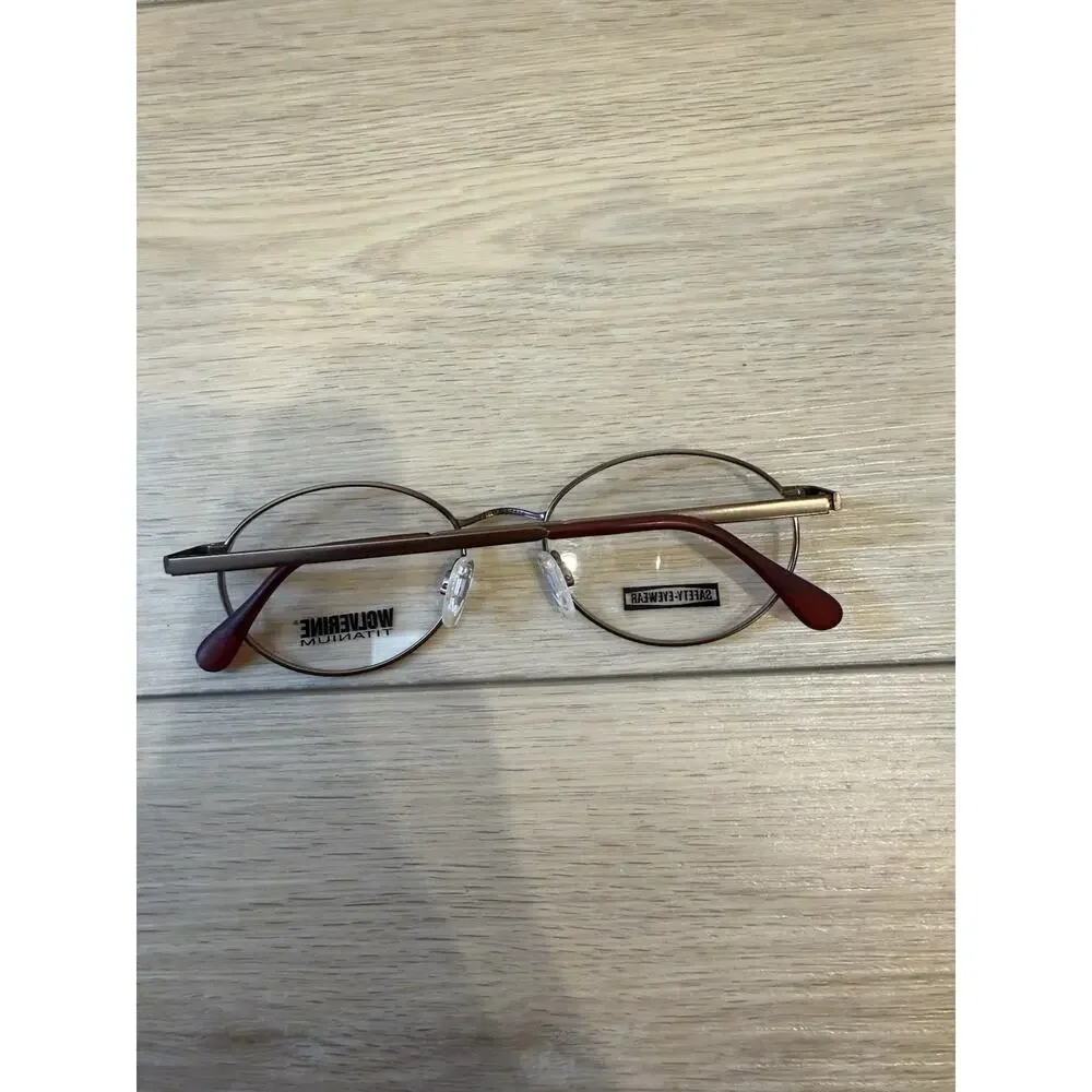 WOLVERINE KENMARK Z87.0 ANTIQUE GOLD AUTHENTIC EYEGLASSES 52-18-140
